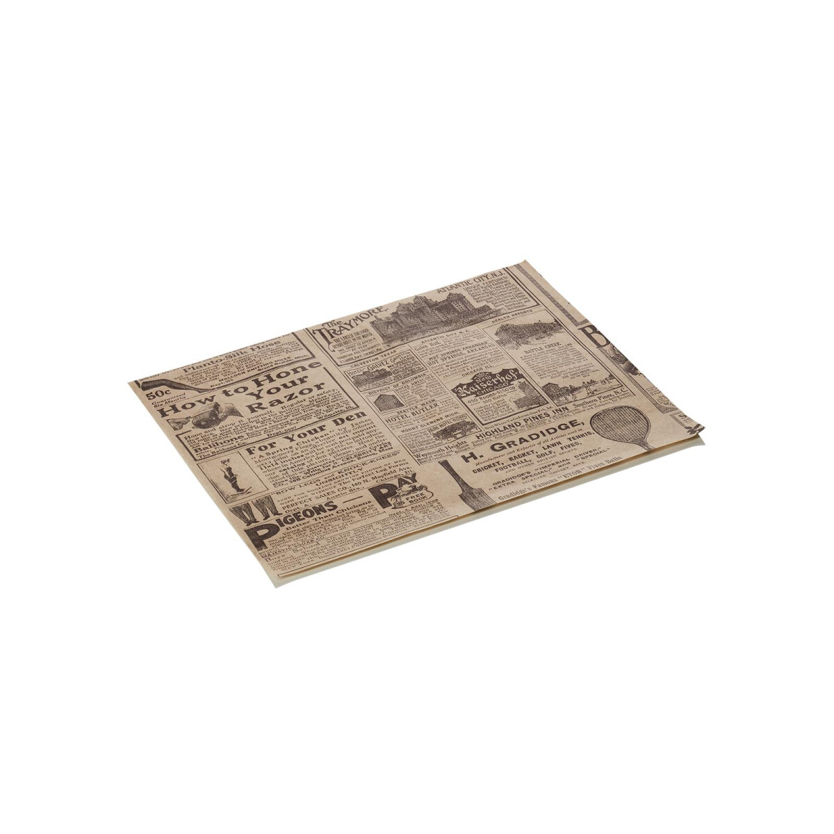 Burgerpapier Times Brown Set WRAP & GO, 25 x 20 cm,...