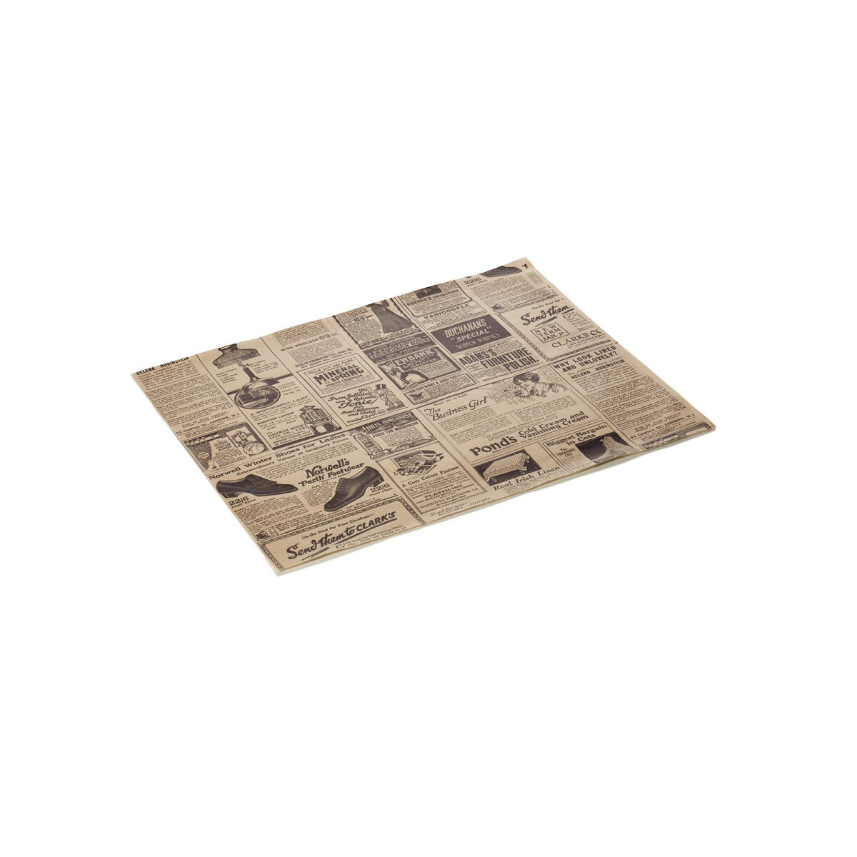 Burgerpapier Times Brown Set WRAP & GO, 28 x 34 cm,...