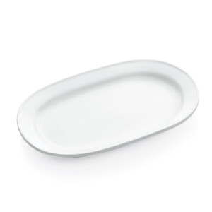 Platte oval 30 x 18,5 cm, weiß