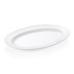 Platte oval 25 x 17 cm, weiß