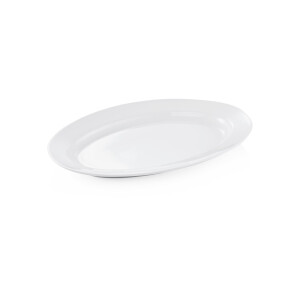 Platte oval 35 x 23 cm, weiß
