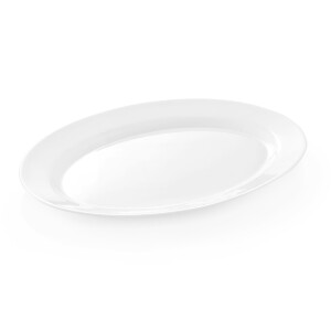 Platte oval 30,5 x 22,5 cm, weiß, Serie Uni