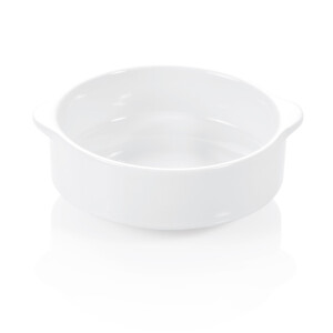 Suppentasse mit Lappengriffen, Ø 11,5 cm, weiß