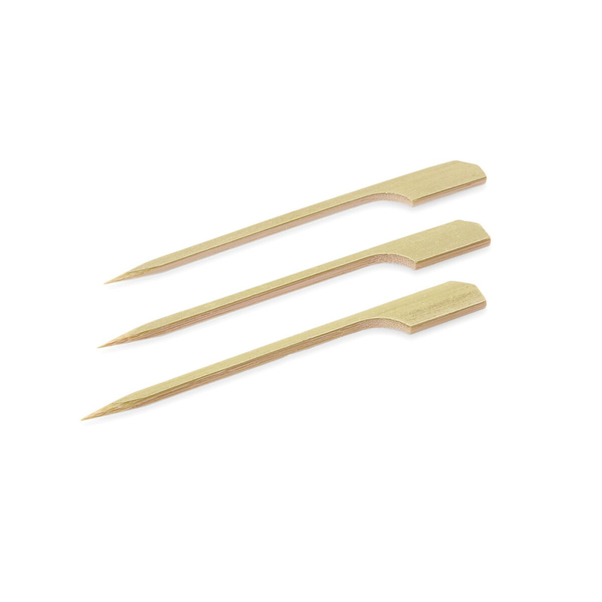 Picker Set Fähnchen, 9 cm, Bambus, 100 Stück