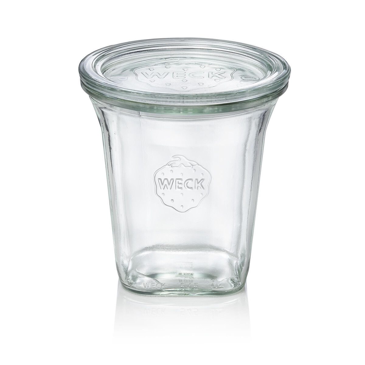 Quadroglas Weck, 545 ml, Glas, 6 Stück, Quadro Serie