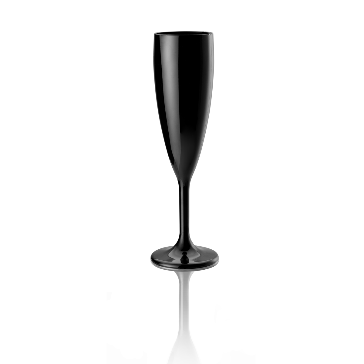 Champagnerglas 100 ml, geeicht, schwarz, Polycarbonat