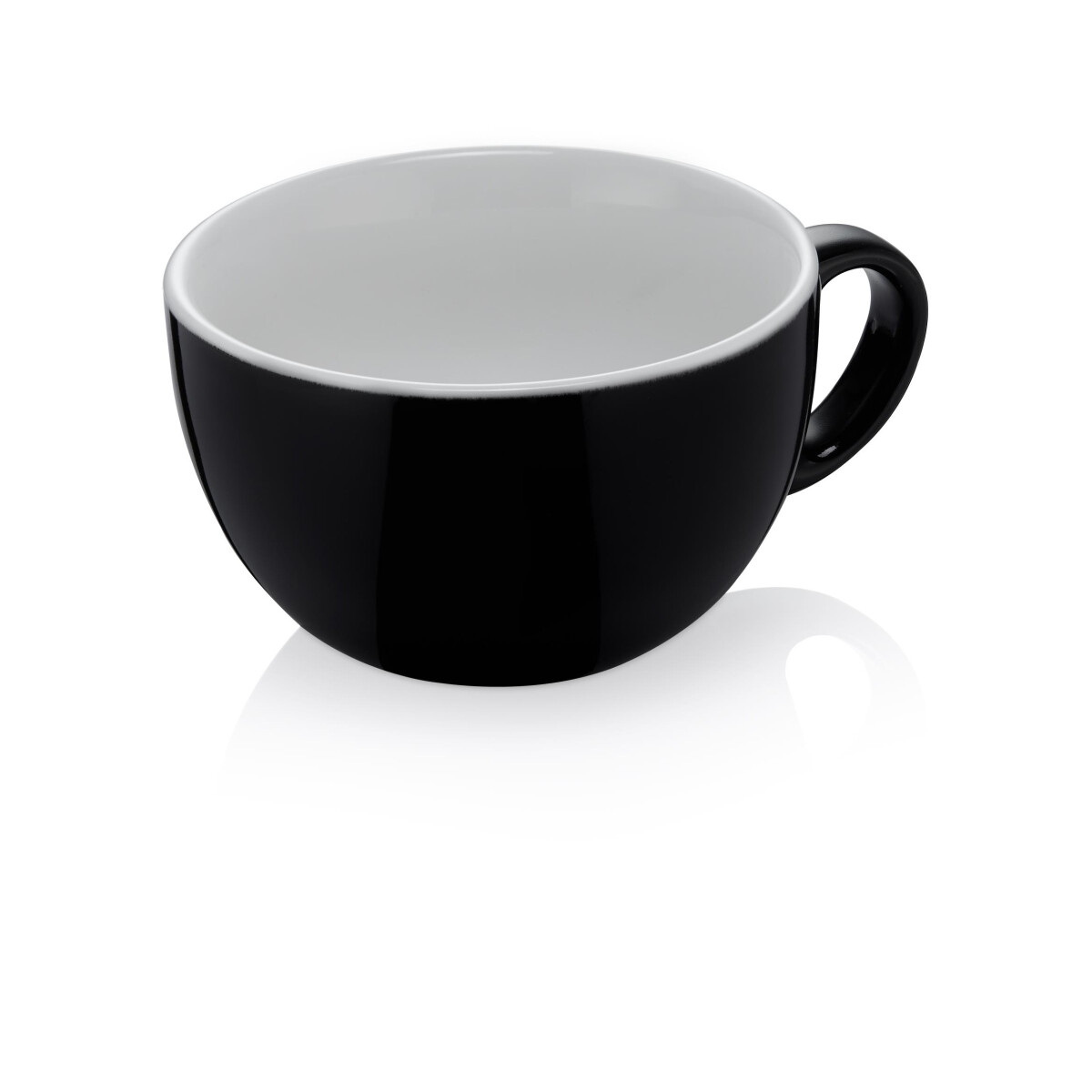 Caffè Latte Tasse 350 ml Ø11 cm, schwarz,...